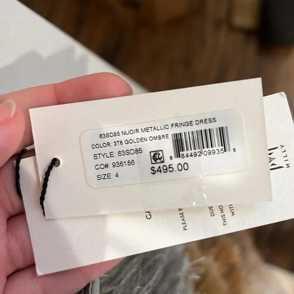 Milly Nuoir Metallic Fringe Minidress - Picture 8 of 10